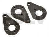 310-107 - 	 Synergy Carbon Fiber Servo Arm Set (3) E6/E7